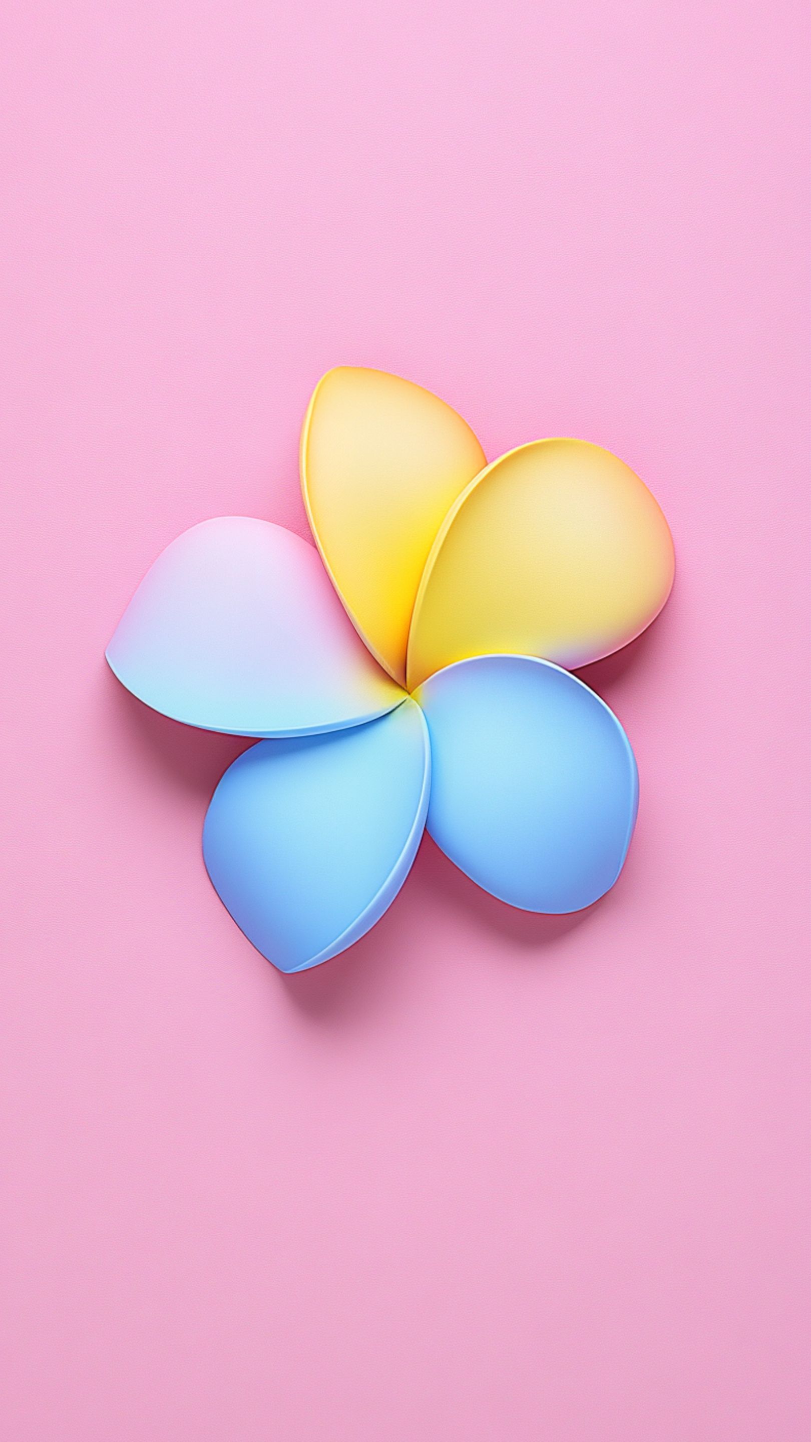 Minimal Colorful Flower Aesthetic